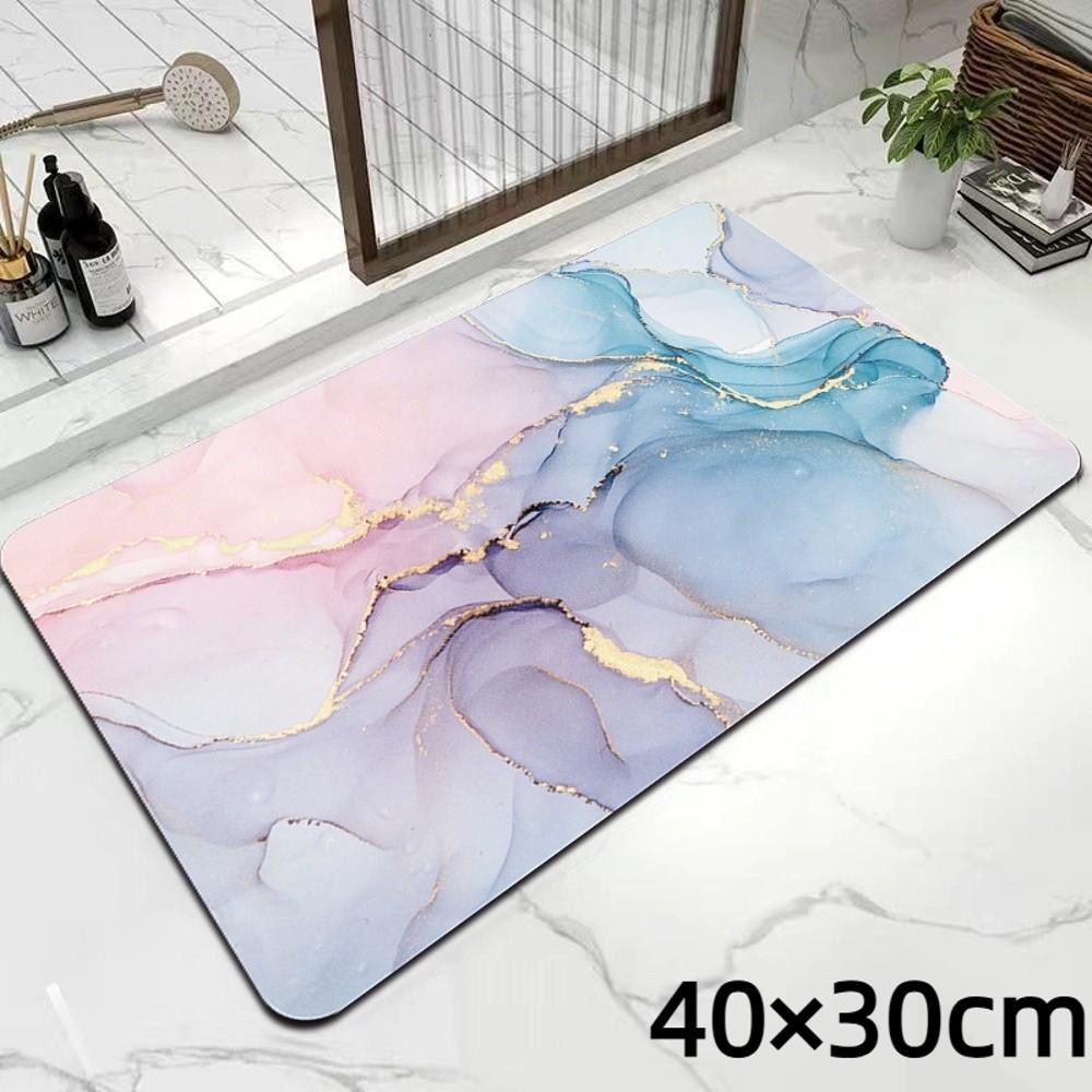 Quick Dry Kitchen Drain Mat Gilded Marble Absorbent Floor Mat New Tableware Countertop Mat