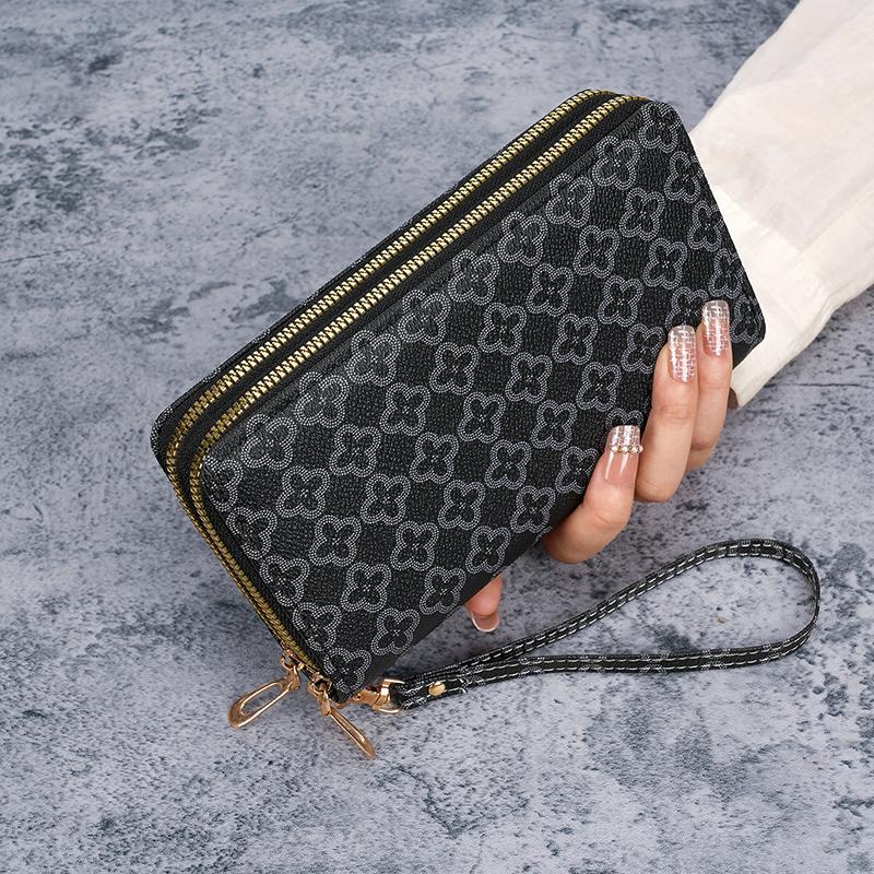 Bag Female New Long Wallet Clutch Bag Mobile Phone Bag Coin Purse Multifunctional Card Bag Zipper Wallet