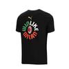 Puma AC Milan Champion Series Serie A 19th Champion Letter Logo Crew Neck Short Sleeve T-Shirt Men Tops Black 773507-02