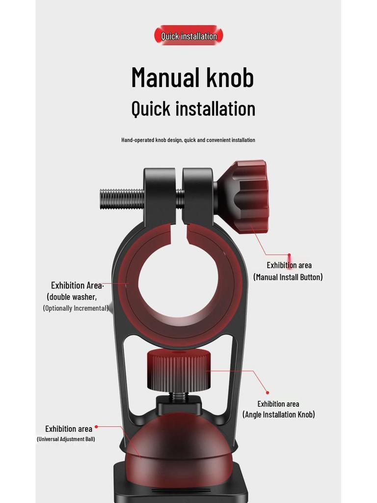 Four-Claw Phone Holder for Delivery Riders: Secure Mount for Bikes and Motorcycles