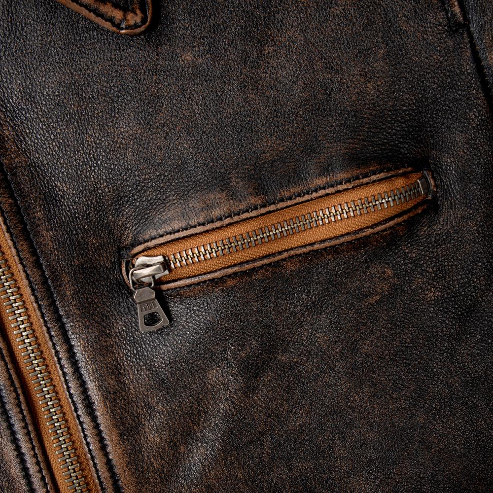 Men Genuine Leather Jacket Thick Oil Waxed Natural Cow Vintage Brown Slim Fit Short Men's Bomber Cowhide Coat Winter Clothing