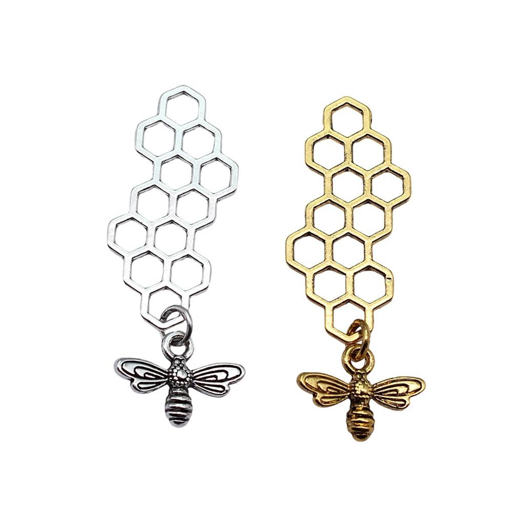 Large Pendants Bees Honeycomb Charms For Bee Themed DIY Jewelry Making