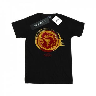 Disney Womens/Ladies Mulan Courage Dragon Symbol Cotton Boyfriend T-Shirt