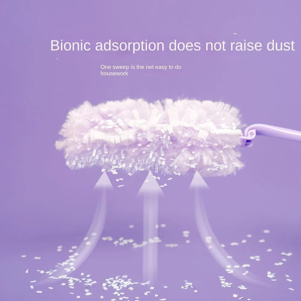 Durable Adjustable Dust Duster Electrostatic Adsorption Extra Long Cabinet Cleaning Gap Duster Foldable Feather Duster Household