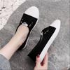Women Boat Shoes White Canvas Shoes For Women Travel Non-slip Shoes Low Platform Sneakers Shallow Cut Casual Female Flats Shoes