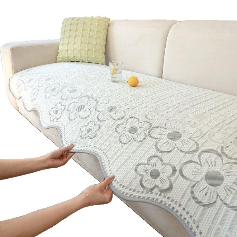 Summer Cool Bean Leather Sofa Cushion 2025 New One-piece Ice Silk Mat Seat Cushion Non-slip and Cool Cover Cloth Towel