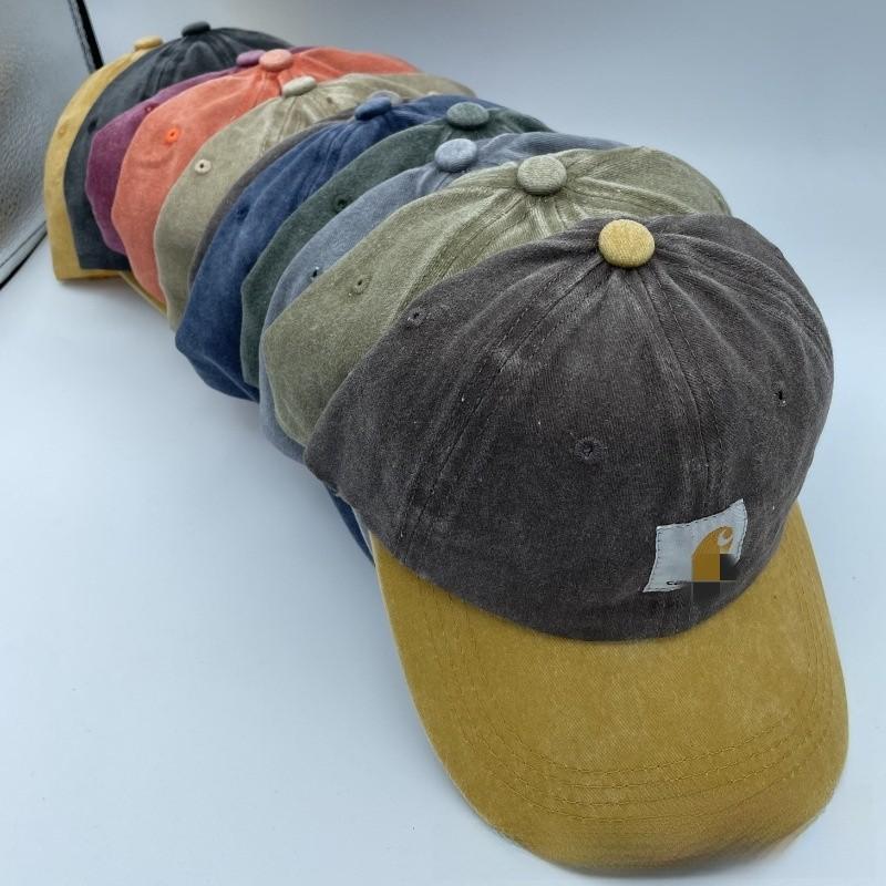 Vintage Cotton Baseball Cap With Embroidered Letters For Summer Sun Protection