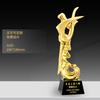 Customized High-end Gold-plating Resin Trophy, Creative Five-Pointed Star Thumb Excellent Staff Award, Gold, Silver, Copper, 1Pc