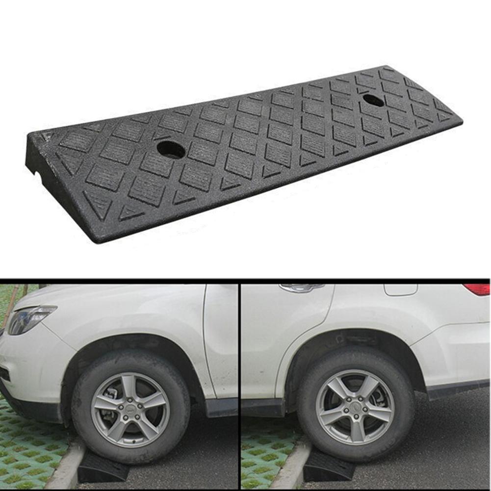1 Pcs Plastic Kerb Ramp Non-Slip Threshold Ramp 30mm Height For Cars Going Uphill Plastic Roadside Slope Home Accessories