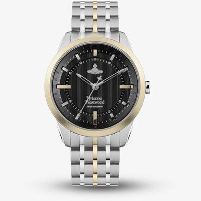 VV262BKSG Black Dial Ladies Watch