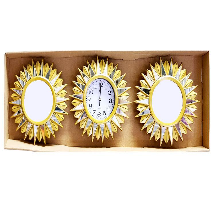 Living Room Wall Clock Home Table Sofa Background Wall Clock Modern Minimalist Abstract Art Wall Clock Triple Wall Clock