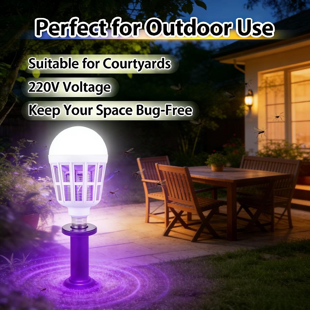 5/3/1PCS Electric Mosquito Lamp Mosquito Lure Lighting Indoor and Outdoor Universal E27 Screw Multi Functional Light Bulb