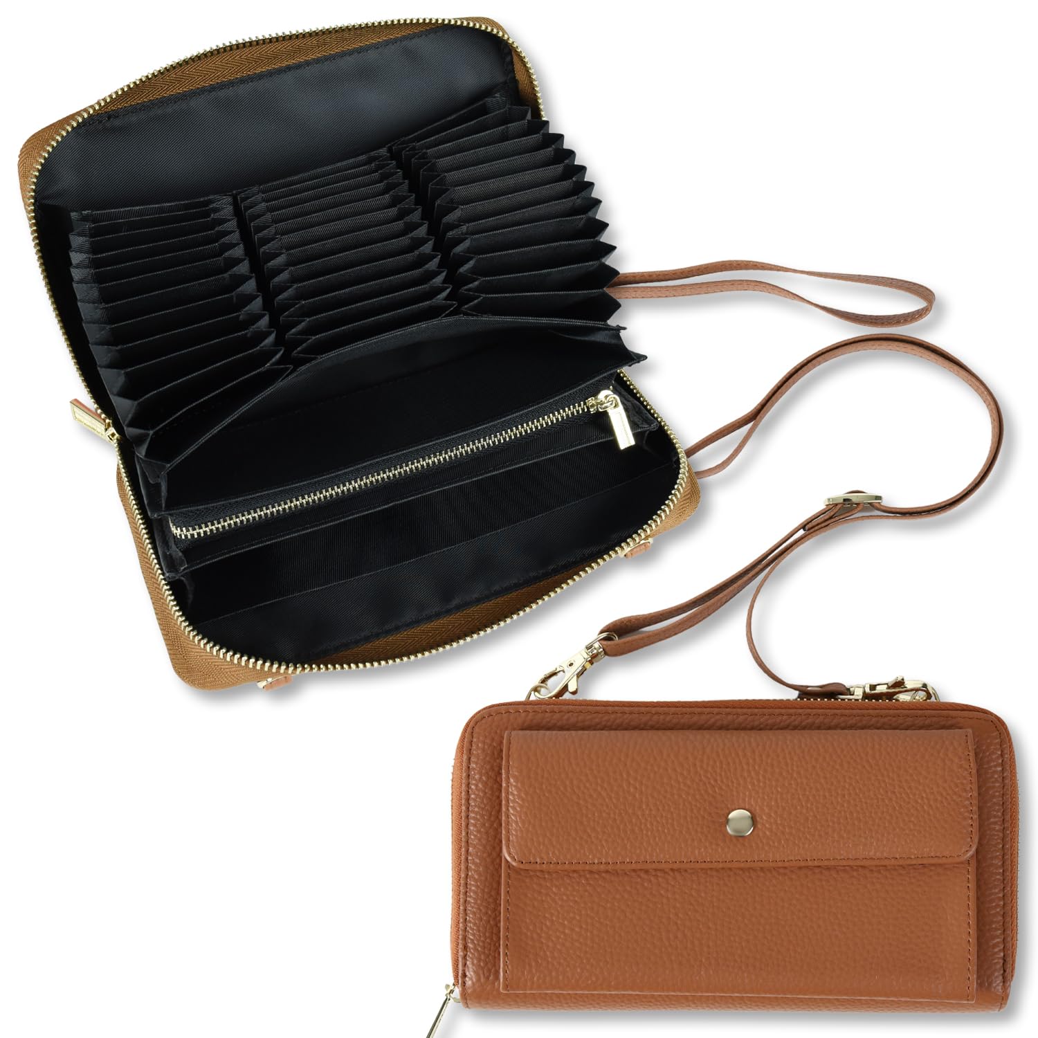 PlumRiver Настоящая кожаная сумка-кошелек на плечо, Сумка на плечо для смартфона, Чехол-сумка для смартфона, Женская сумка на плечо, Сумка для смартфона, Сумка через плечо, Большая