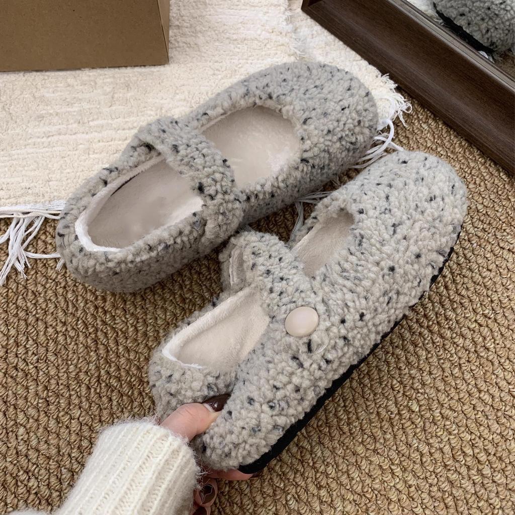 Fashion Retro Woman Shoes 2026 Winter New Women's Round Head Flat Shoe Comfort Anti Slip Women Mary Jane Shoes Zapatos De Mujer