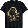 Bigfoot Blowing Dandelion Vintage Sasquatch Design T-Shirt