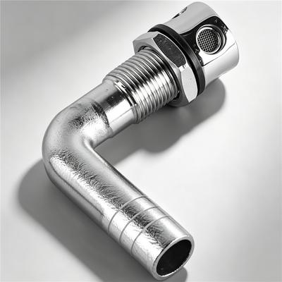 90° Marine Fuel Vent 316 Stainless Steel Gas Tank Vent Valve With Gasket For Boat Yacht 5/8" Hose