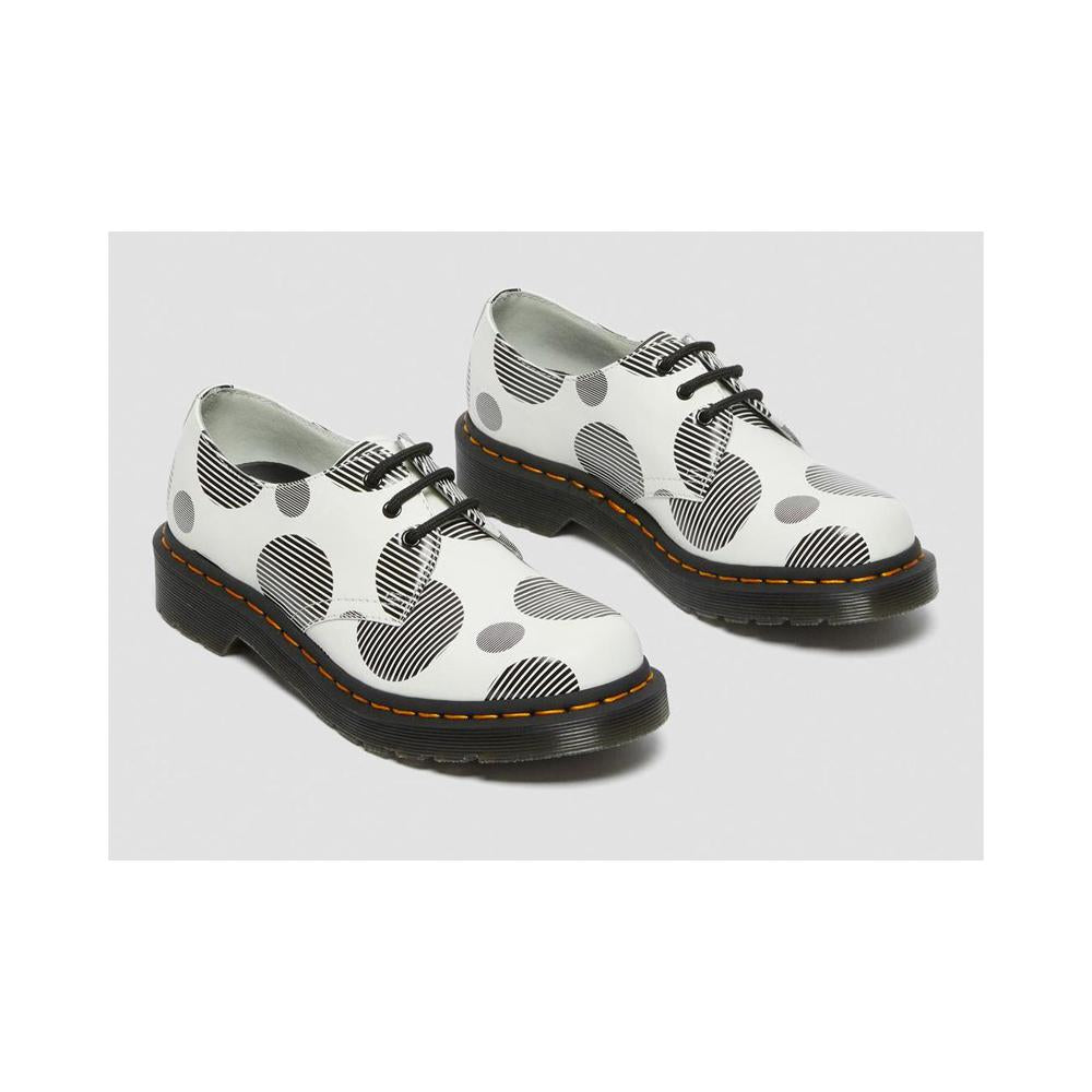 Derby Schuhe Dr. Martens Weiß / Mehrfarbig 1461 Polka Dot Glatt