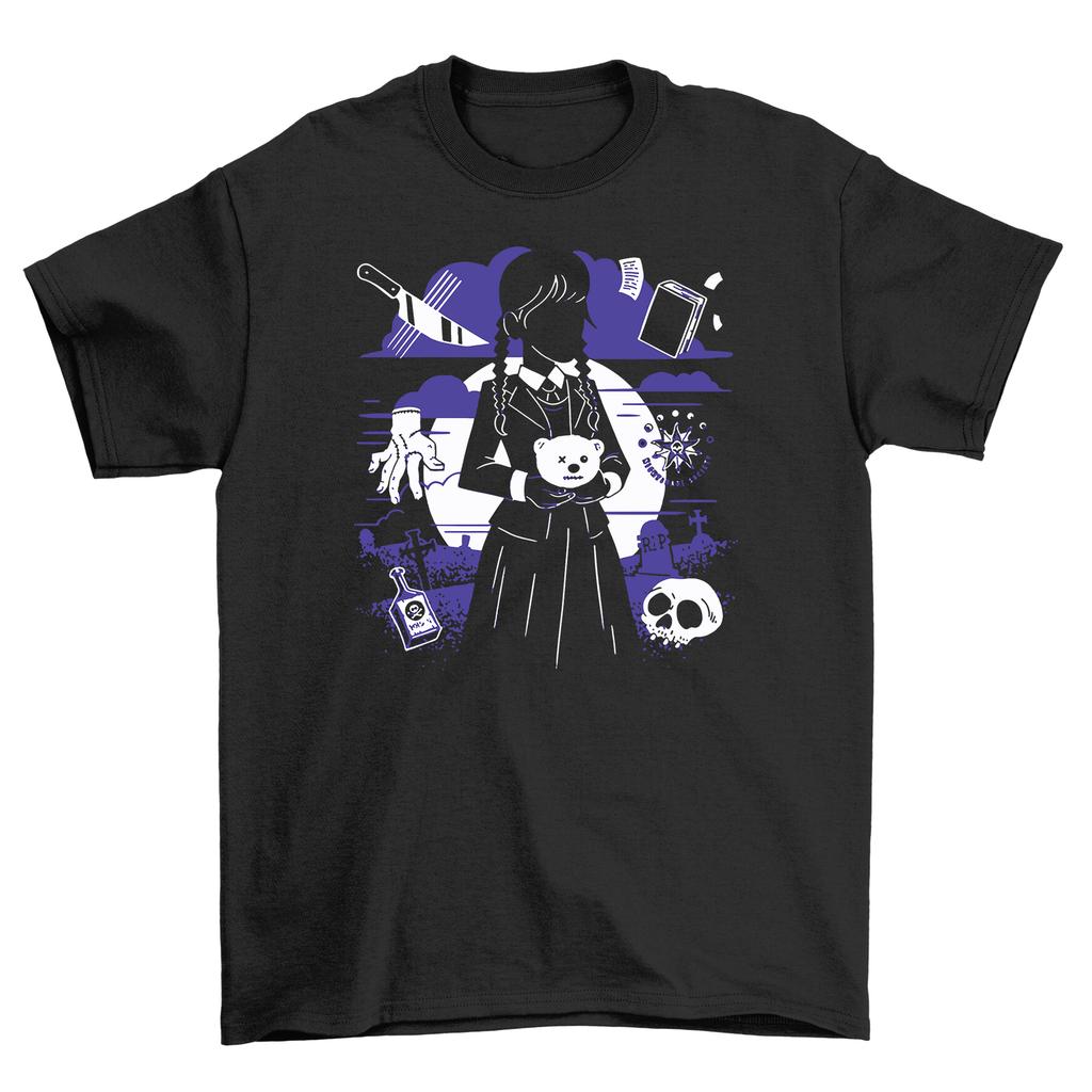 Wednesday Things T-Shirt Mens Womens Tees Top: Spooky and Stylish! Unisex Printed Design, 100% Cotton.