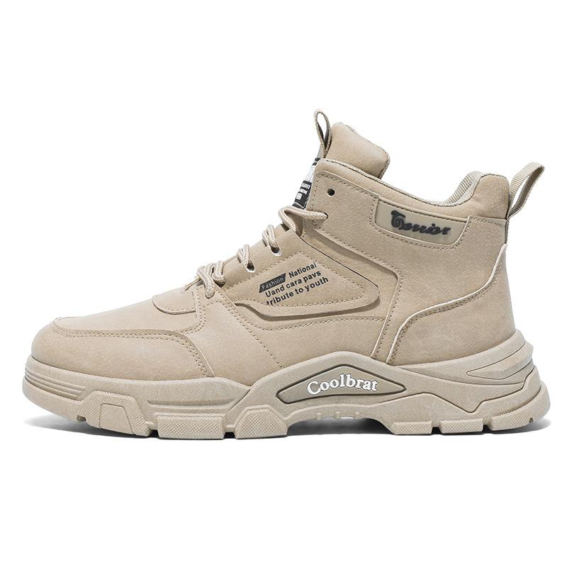 High-top Men's Shoes 2024 Autumn New Trend Sports Site Wear-resistant Labor Protection Mountaineering Casual Tooling Wind Martin Boots