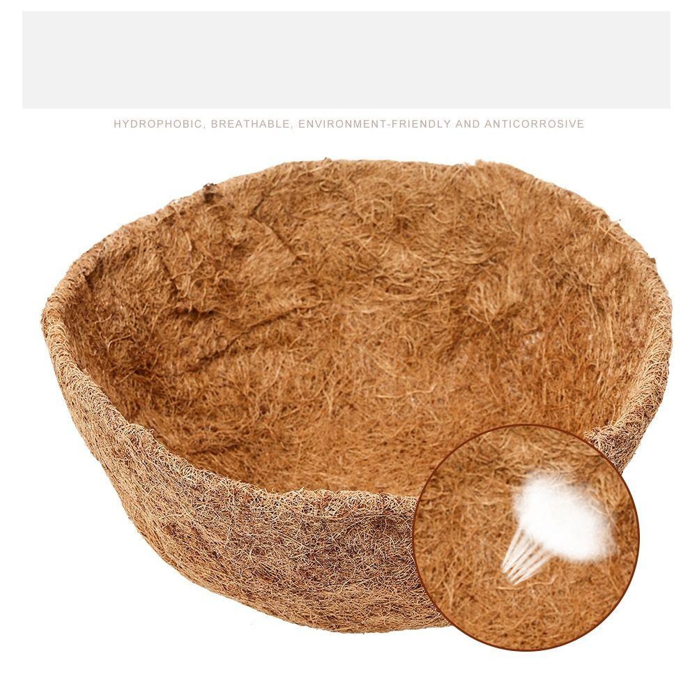 Thick Hanging Basket Liner Coconut Liners for Planters 100% Natural Coco Basket Replacement Liner Outdoor Garden Accessories