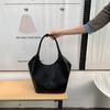 Korean Niche Bag Women 2024 New Early Autumn Simple Black Versatile Tote Large Capacity Shoulder Armpit Bag