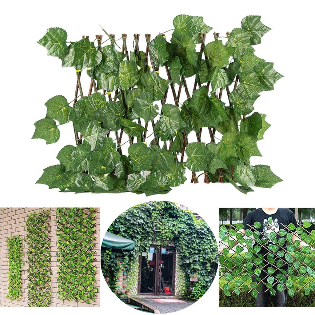 Retractable Garden Fence Privacy Screen Garden Backyard Decor Ornament