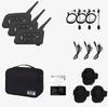 Xinowy V4c PRO Football Referee 4-Person Walkie-Talkie Set: In-Ear Left Ear, 3 Units + Bag