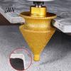 Quartz Drill Bit Diamond Chamfering for Grinder, 4-in-1 Hole Saw, Beveling Grinding Head Arc Trimming Chamfering/Hole Enlarging/Polishing/Arc