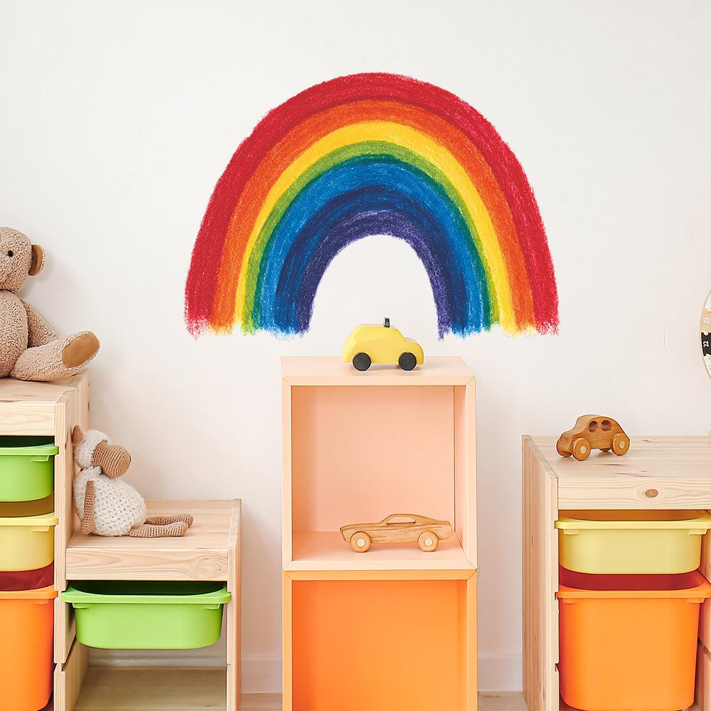 Creative Rainbow Painting Game Room Bedroom Home Decoration and Beautification Wall Stickers