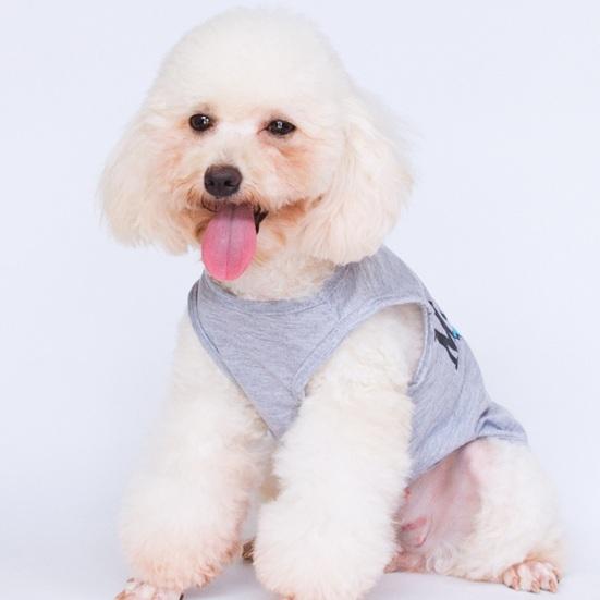 Pet Vest Round Neck Breathable Letter Soft Comfortable Cat Dog Print Pet Sleeveless Pullover