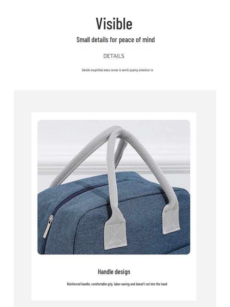 Top-Selling Large Insulated Lunch Bag with Cationic Design and Aluminum Foil Lining