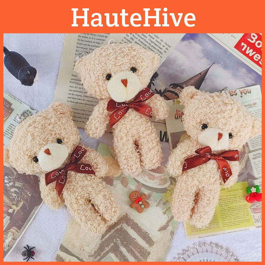 Adorable Plush Teddy Bear Stuffed Animal With Blush For Cute Bouquet Gifts