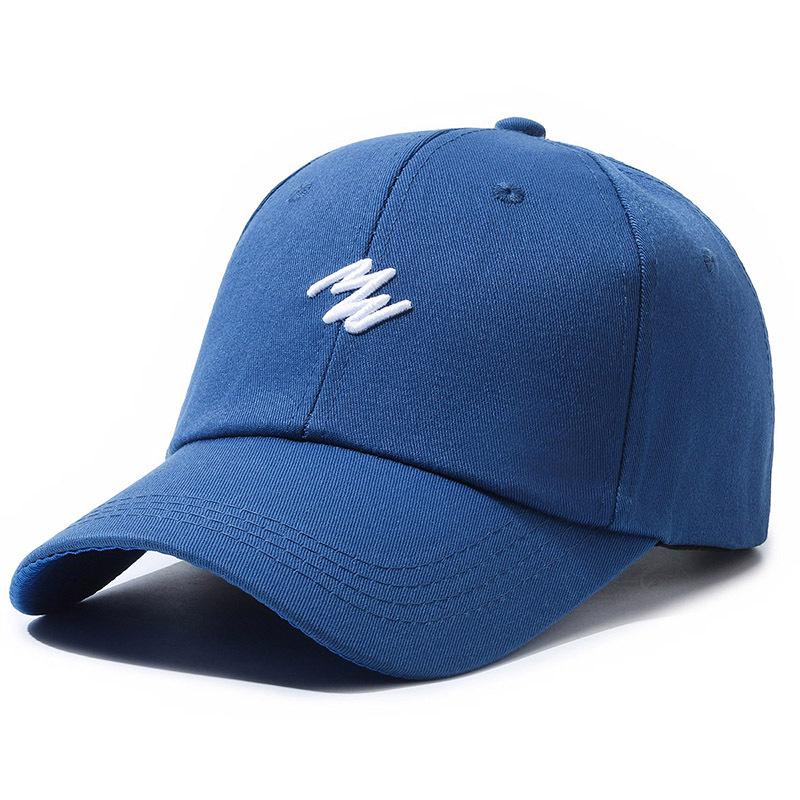 Letter Embroidered Baseball Hat Fashion Solid Color Peaked Cap Sun Protection