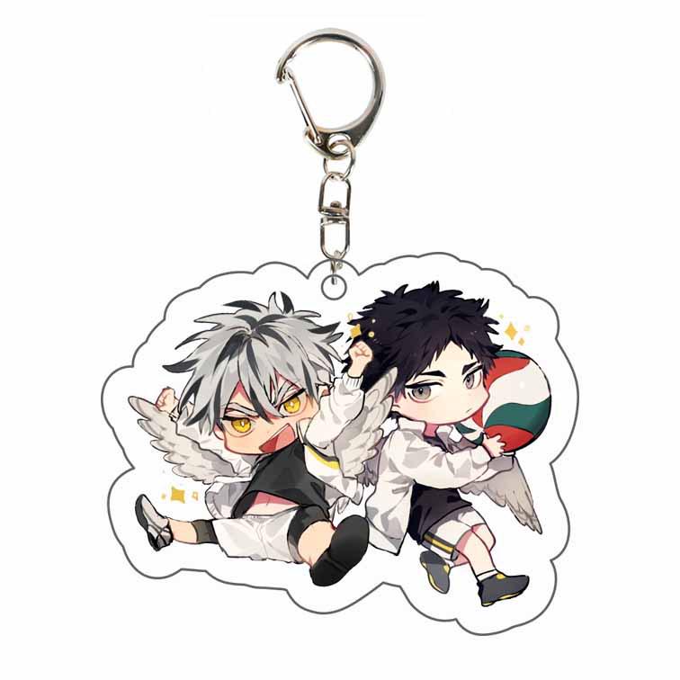 Haikyuu!! Double-Sided Keychain Pendant: Hinata, Kageyama, Kenma