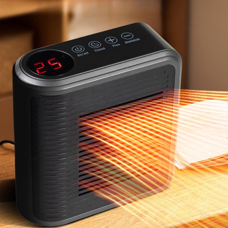 Riscaldatore Elettrico Piccolo Domestico da 800W Macchina Riscaldante Invernale a Parete Soffiatore ad Aria Calda Multifunzionale Controllato a Tocchi