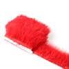 1M Weiche Truthahnfedern Besatz Fransen 8-10cm Weiß Marabu Feder für DIY Nähen Kleidung Bänder Hochzeitsfeier Kleid Dekoration