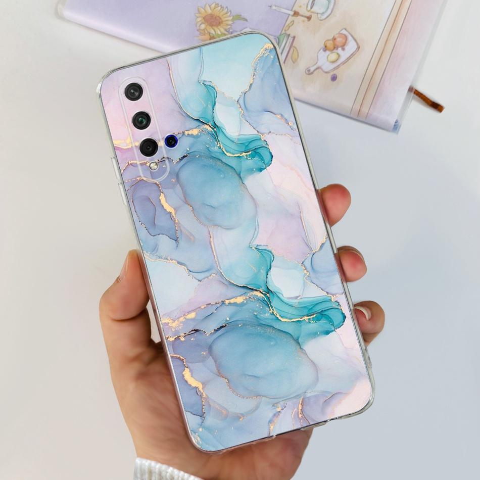 For Huawei Nova 5T Phone Case Nova5T YAL-L21 YAL-L61 YAL-L71 Elegant Printing Soft Silicone Clear TPU Slim Cases
