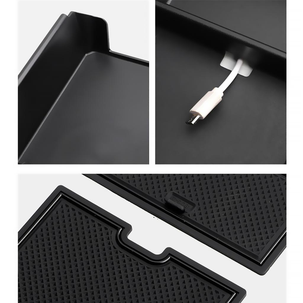 For Mercedes-Benz GLC 2023 2024 2025 X254 Armrest Storage Box Silicone Center Console Tray Cup Holder Modification Accessories