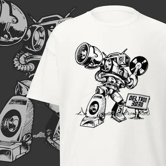 RARE! Deltron 3030 White Cotton Shirt All size S-5XL Unisex DM491 Unisex T-Shirt XL