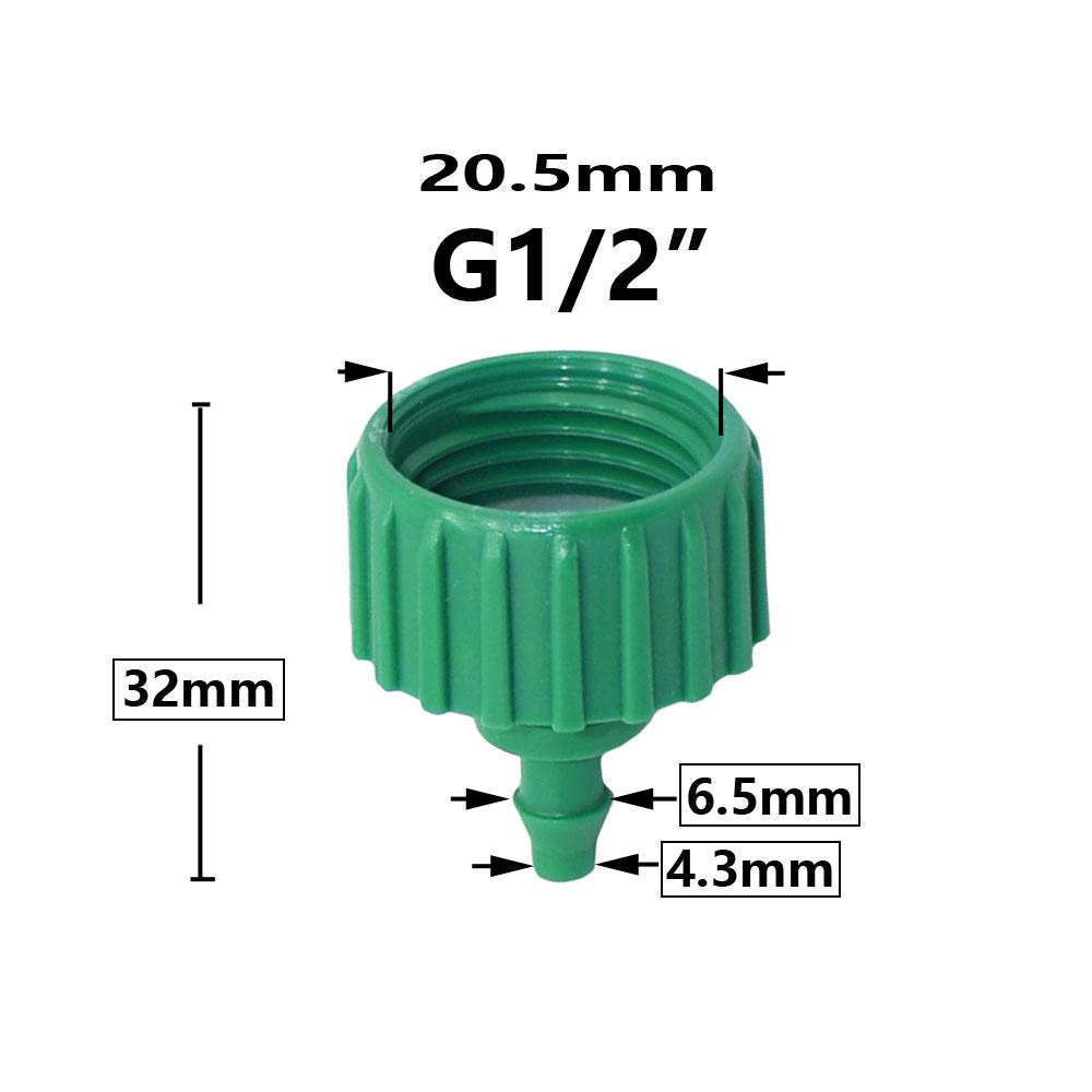 

1/2 Female Thread To 4mm 8mm Plastic Hose Barb Connector 1/4 3/8 Garden Hose Coupler Farm Irrigation Fitting