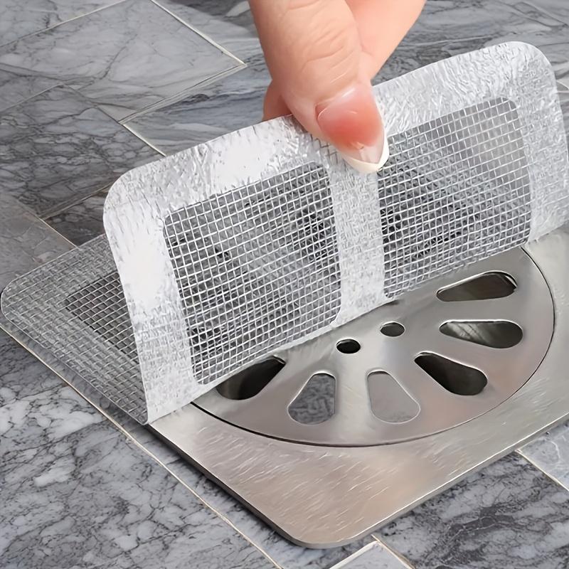 Disposable Floor Drain Stickers Mesh Anti-Clog Hair Catcher Odor Insect Proof for Bathroom