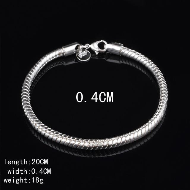 New Arrival Big Brand Sterling Silver Sale Snake Bones Bracelet For Women Bracelets  Bangles