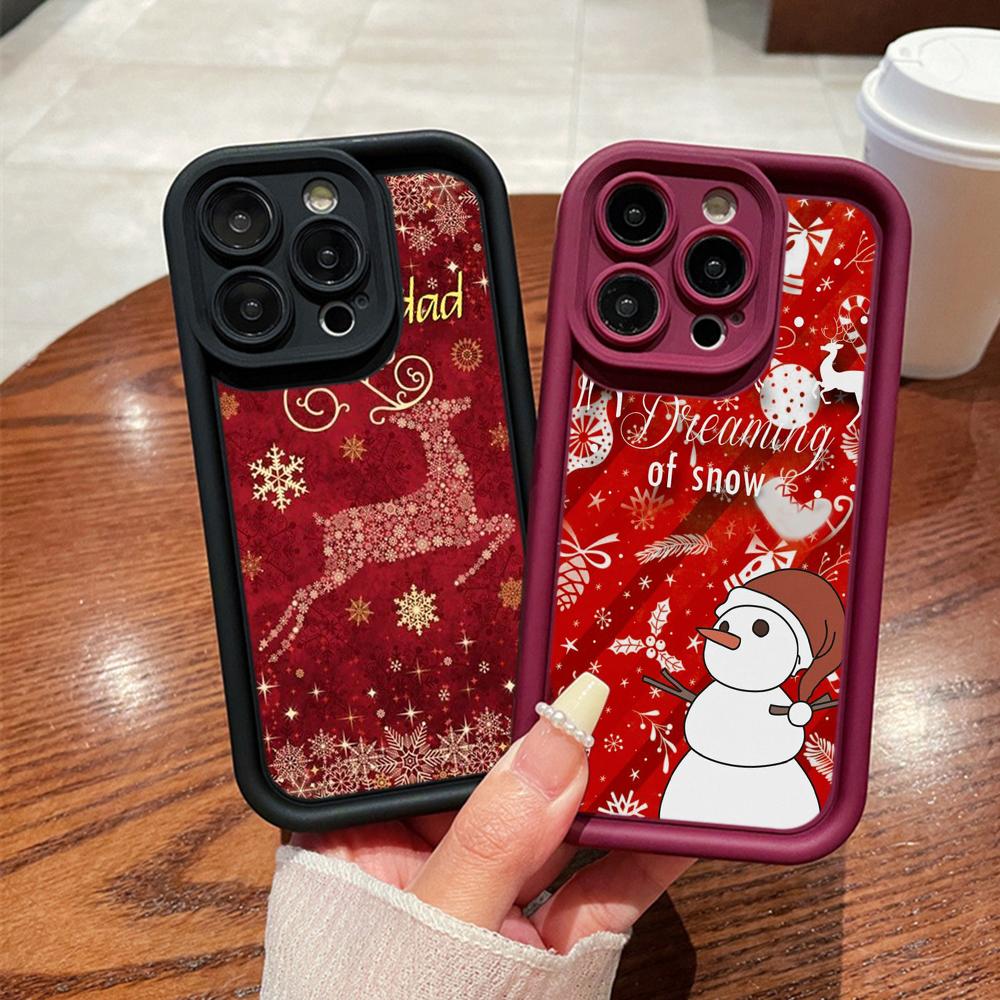Sky Eye Ladder Soft Case for infinix Note 30 Hot 50 40 Smart 8 9 OnePlus Google All infinix models Phone Cases Cover NY28 Christmas tree Santa Claus