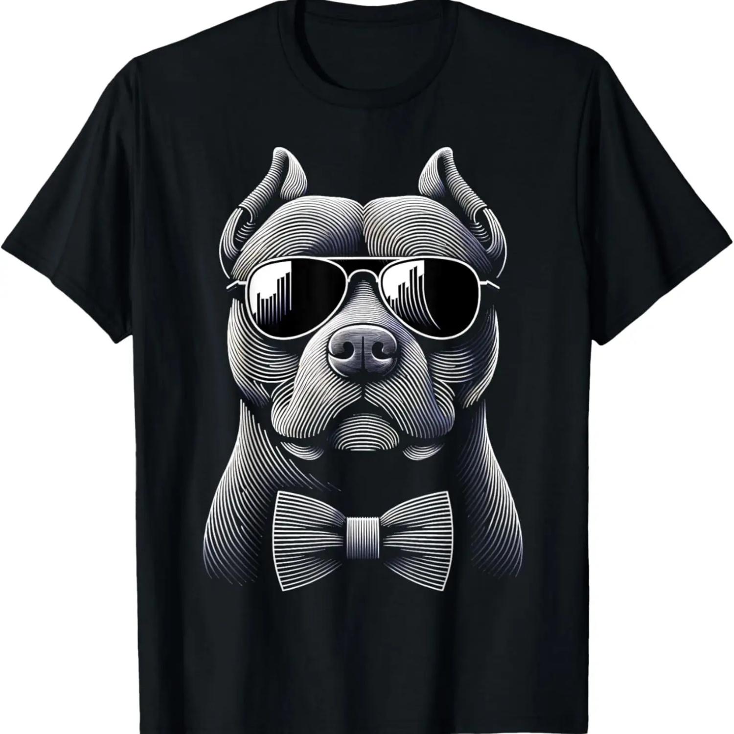

Графическая футболка Sleek Pit Bull _ Мужская (S - 6XL+) Футболка XXXXXL чёрный