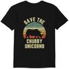 Save The Chubby Unicorn TShirt Funny Vintage T Shirt Classic T-shirt