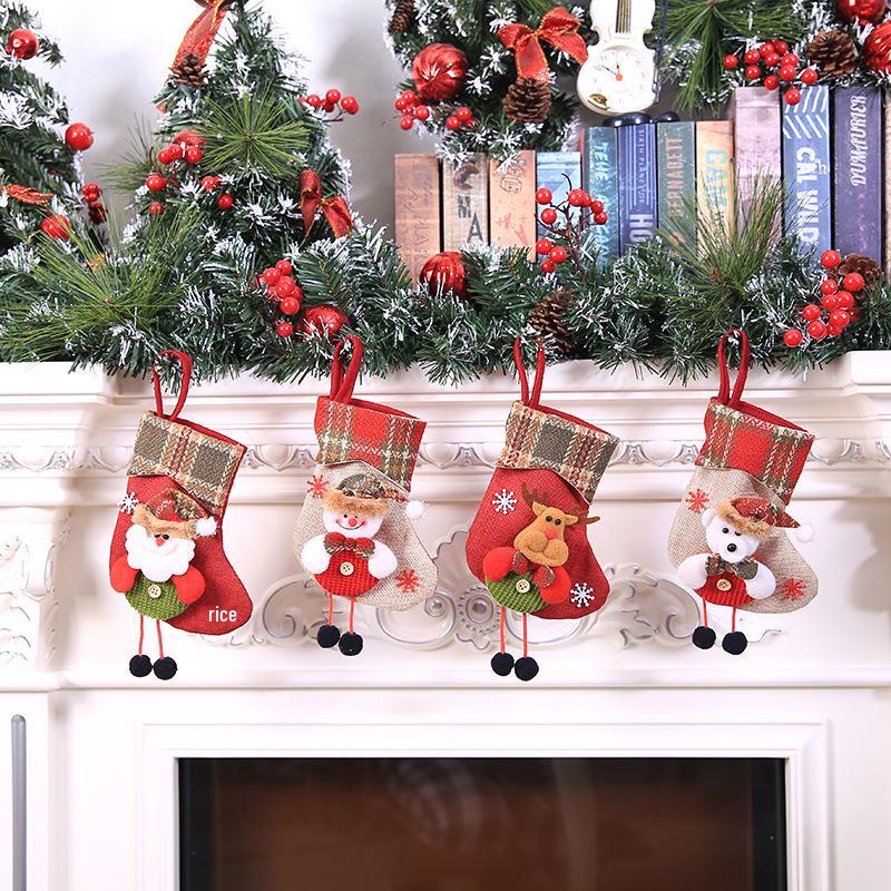 Christmas Stockings and Bedside Gift Bags for Tree Ornaments and Scene Decorations