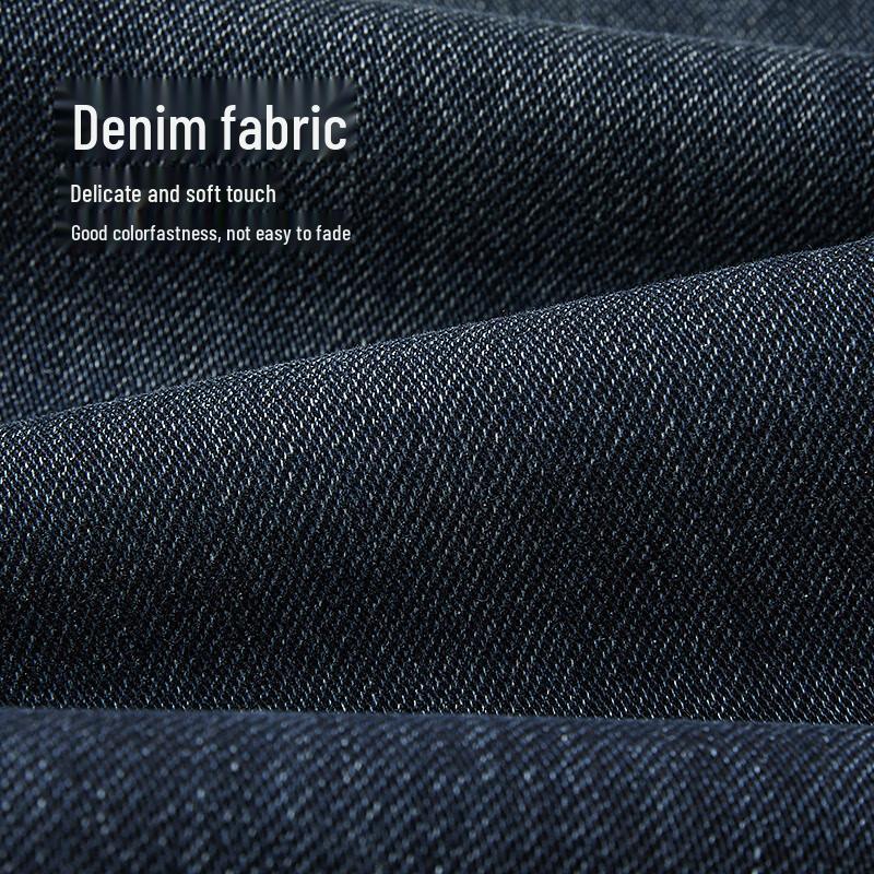 HLA Men's Autumn Straight-Leg Washed Denim Jeans