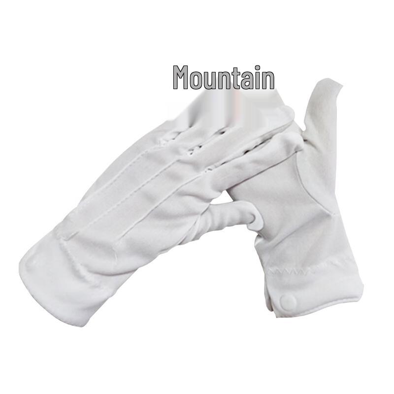 XINGGONG 3-Rib White Polyester Gloves (10 Pairs)
