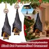 Acrylic Bat Christmas tree Hanging ornaments, 1/3PCS Realistic Upside-Down Bat Decor, Holiday Christmas Tree Hanging Decoration