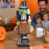 Halloween Wooden Nutcracker Wooden Nutcracker Figures Holiday Decor Goody Bag Fillers Spooky Decor Figurine for Home Display
